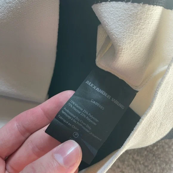 Alexander Wang Black and White Midi Skirt - Picture 3 of 3